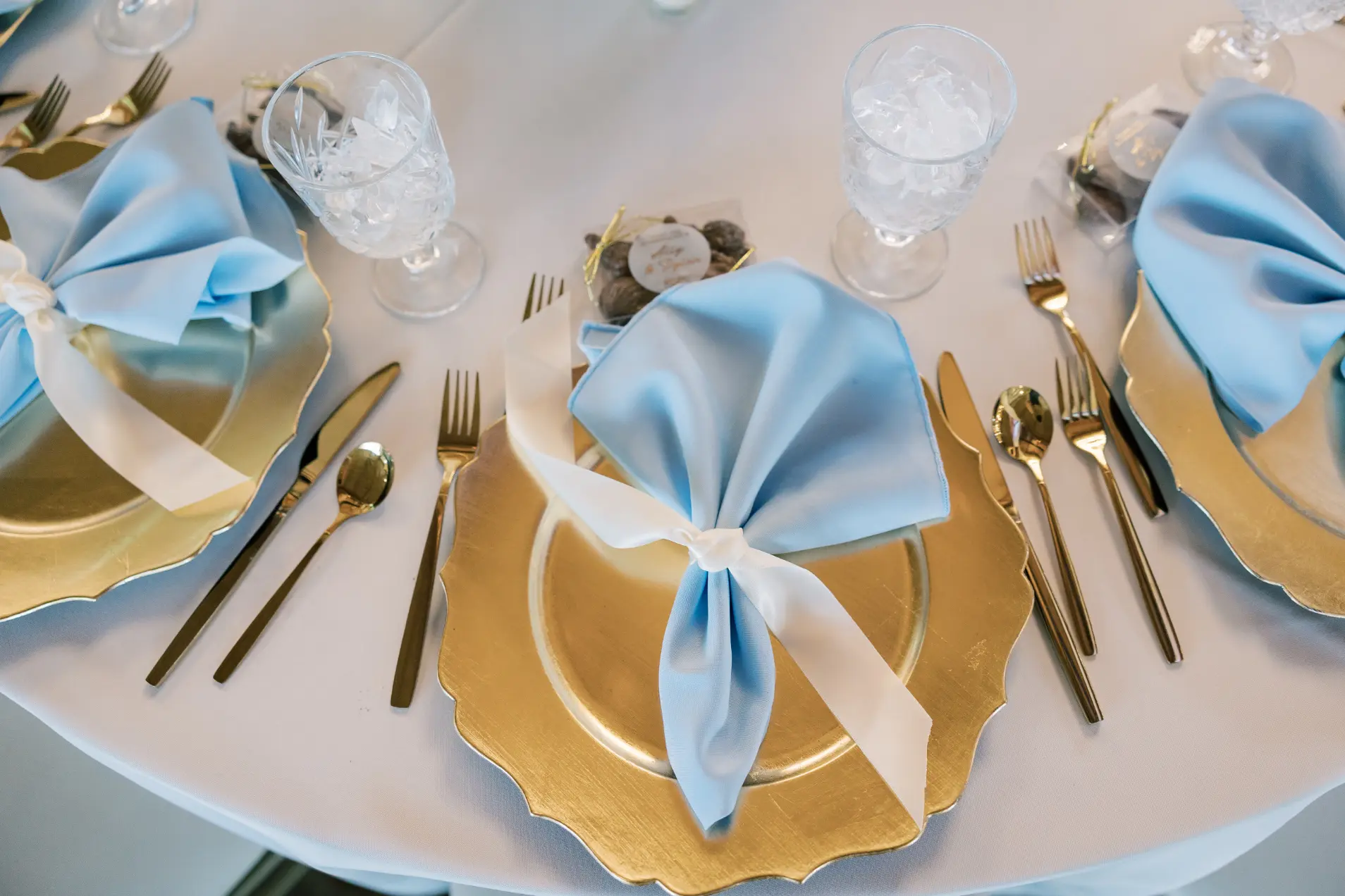 gorgeous reception details from our covered pavilion