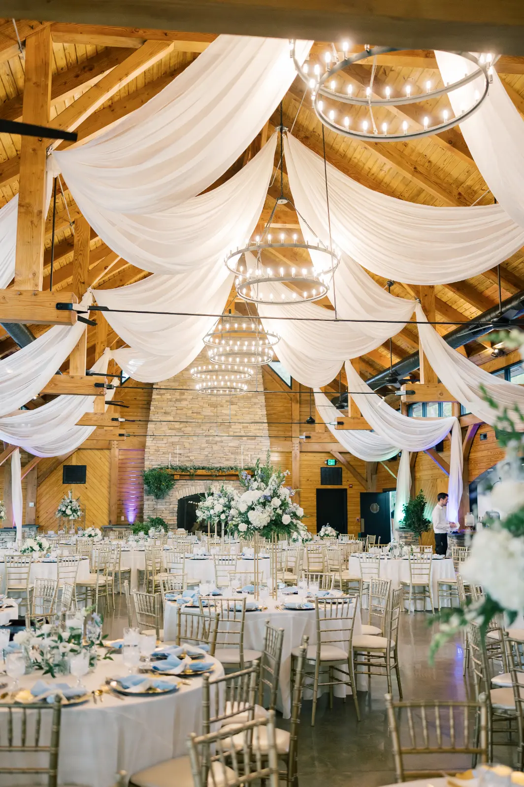 gorgeous reception details from our covered pavilion