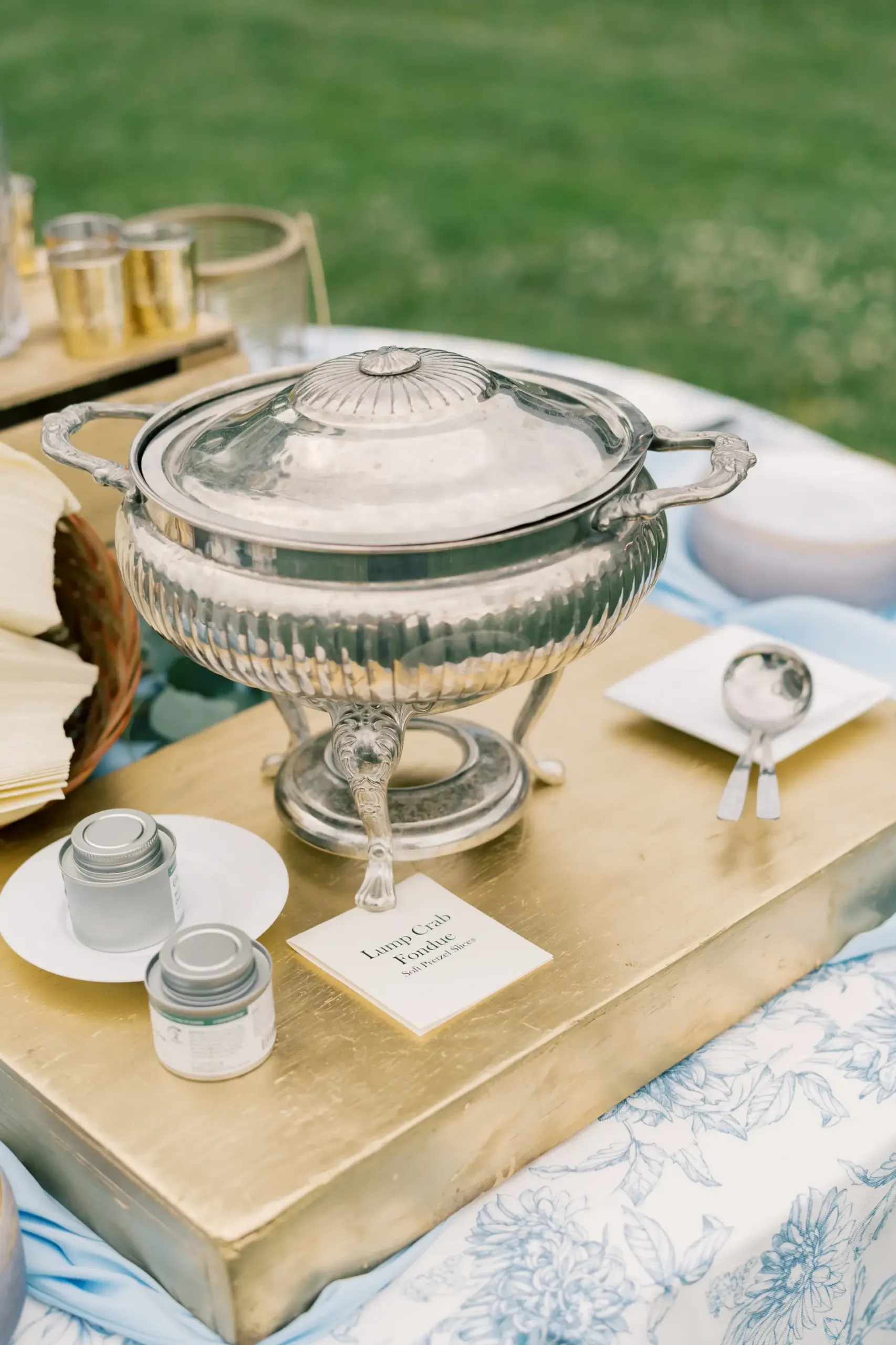 gorgeous reception details from our covered pavilion